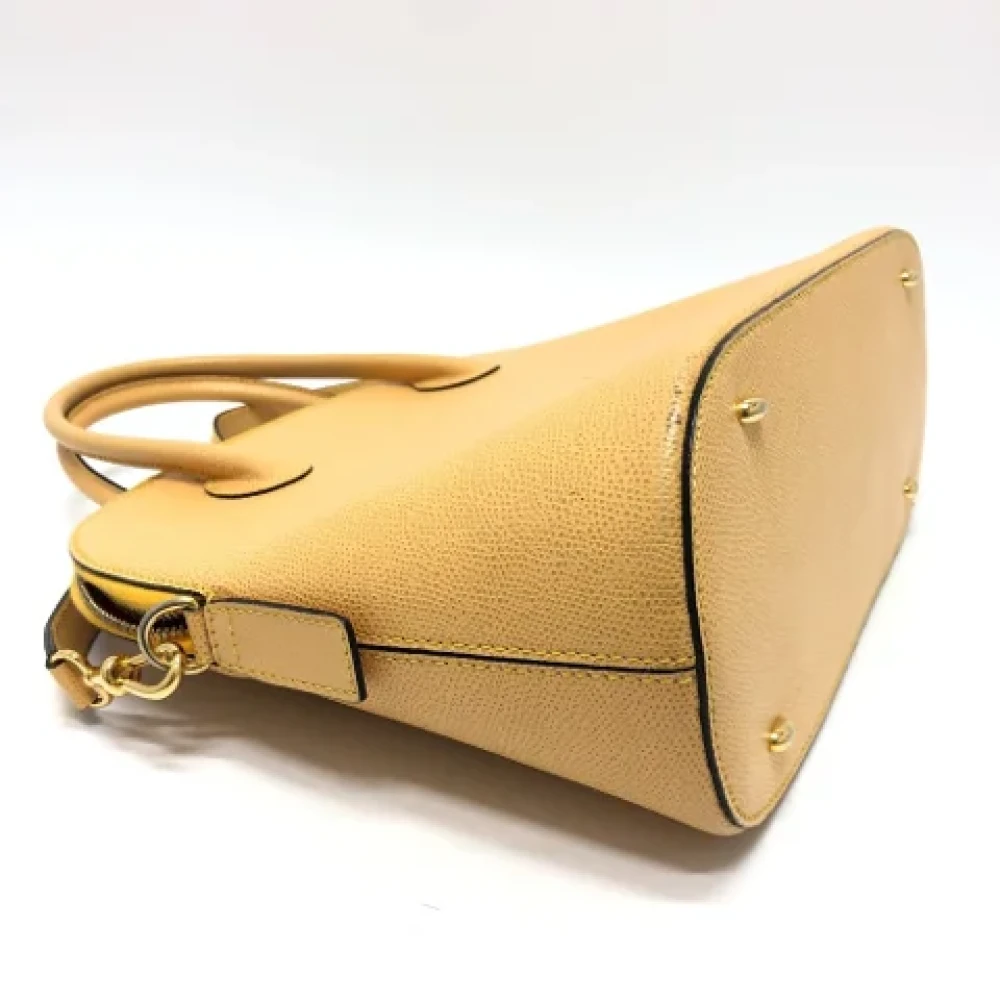 Celine Vintage Pre-owned Leather celine-bags Yellow Dames