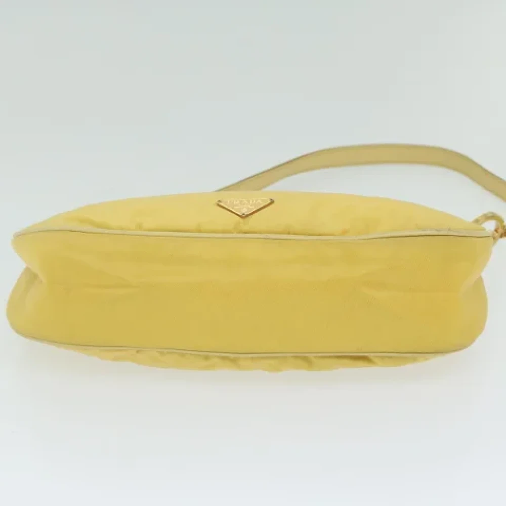 Prada Vintage Pre-owned Nylon pouches Yellow Dames