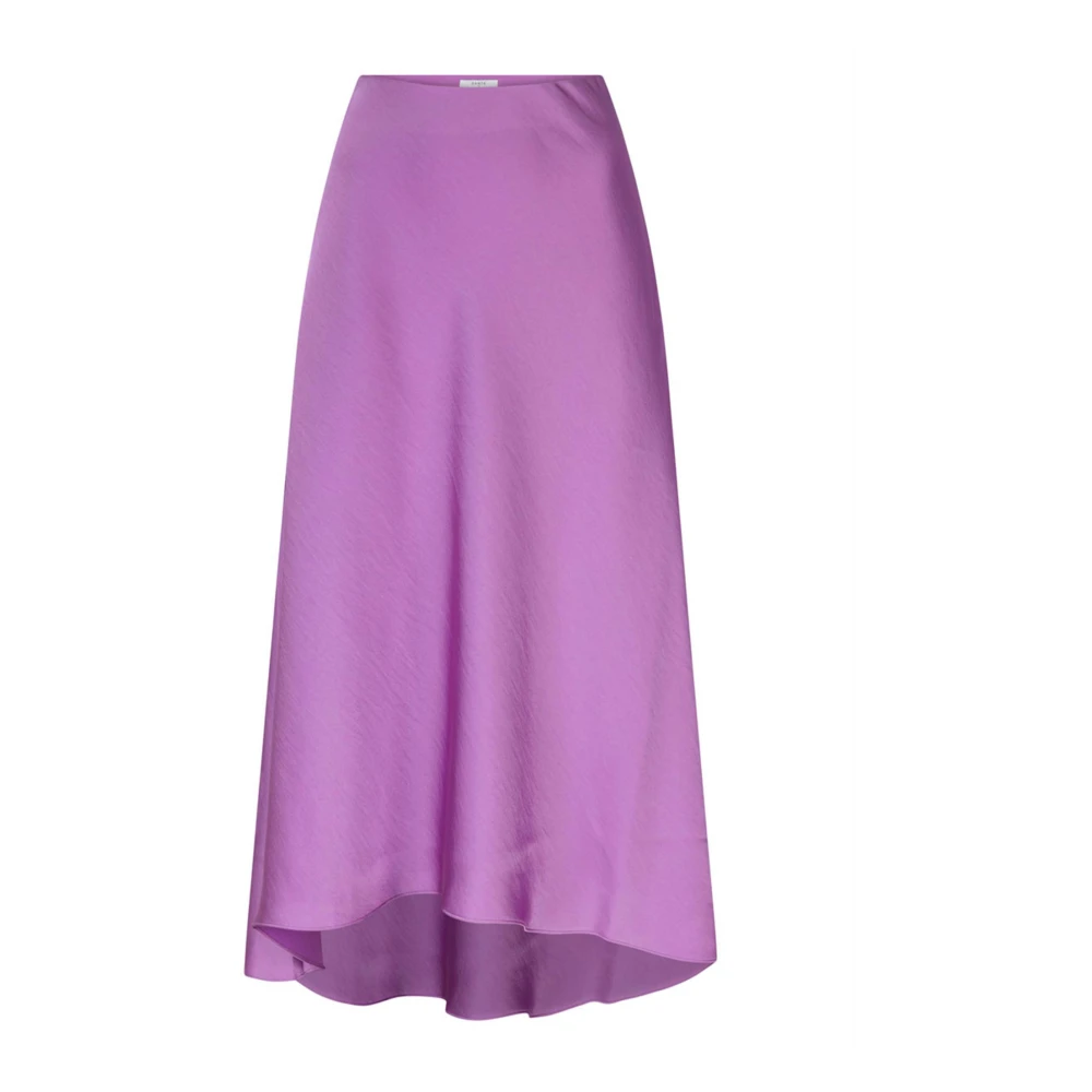 Dante 6 Satijnen rok met rits en elastische tailleband Purple Dames
