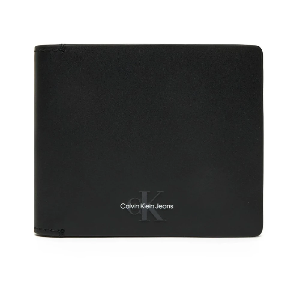 Calvin Klein Zwarte leren portemonnee Model: Portemonnee Black Heren