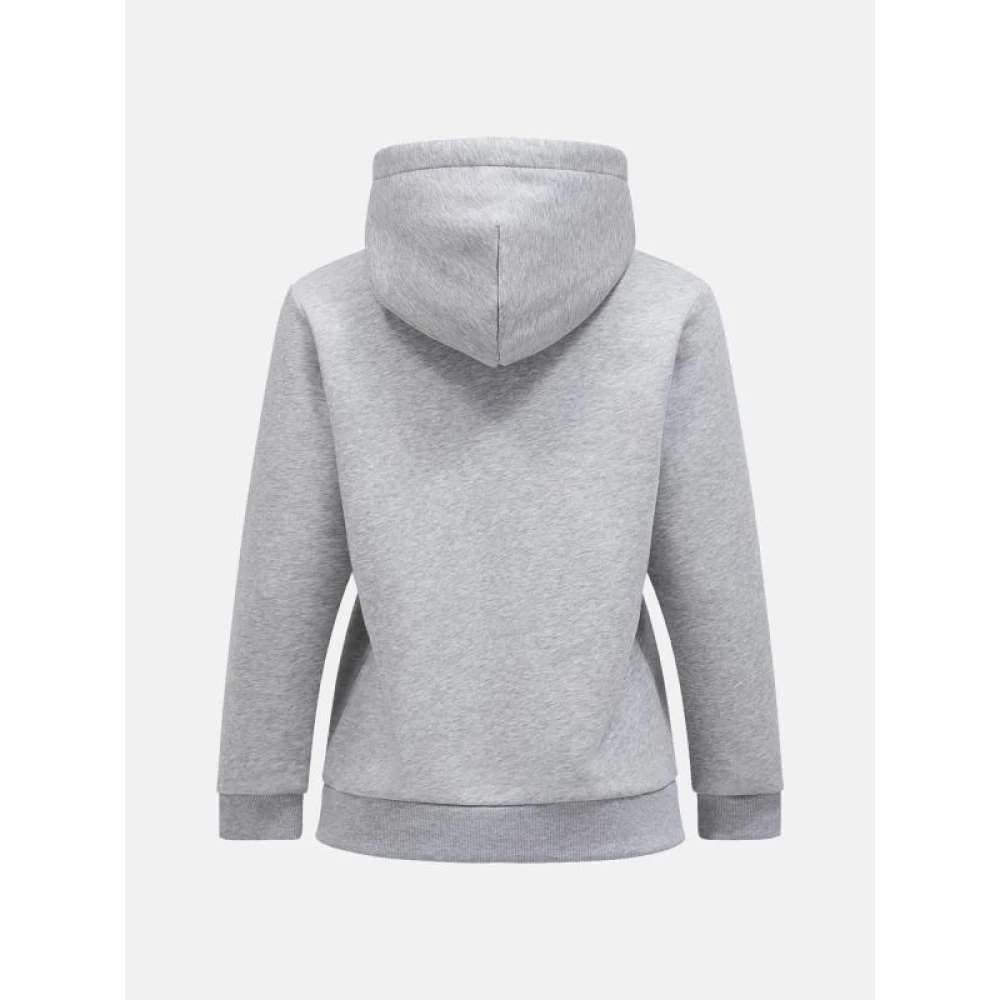 Peak Performance Originele Logo Hoodie Gray Dames
