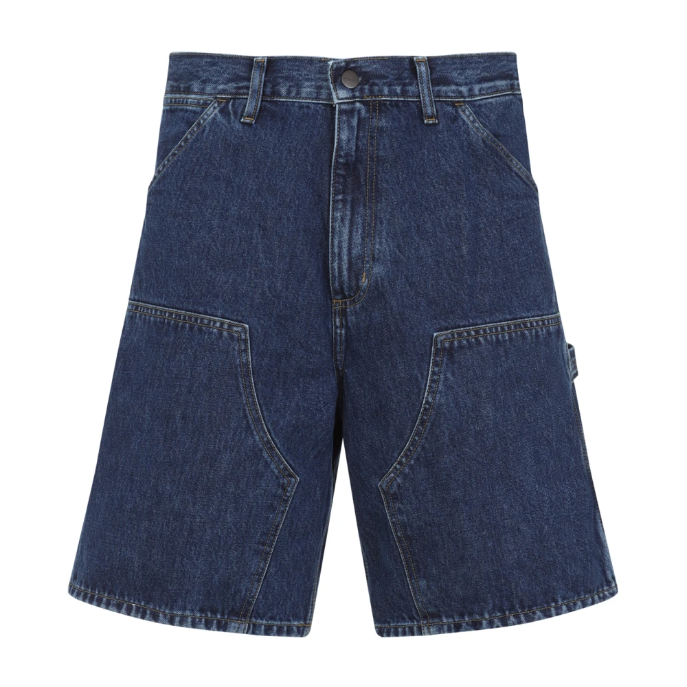 Carhartt WIP Korte werkshorts met dubbele knie Blue Heren
