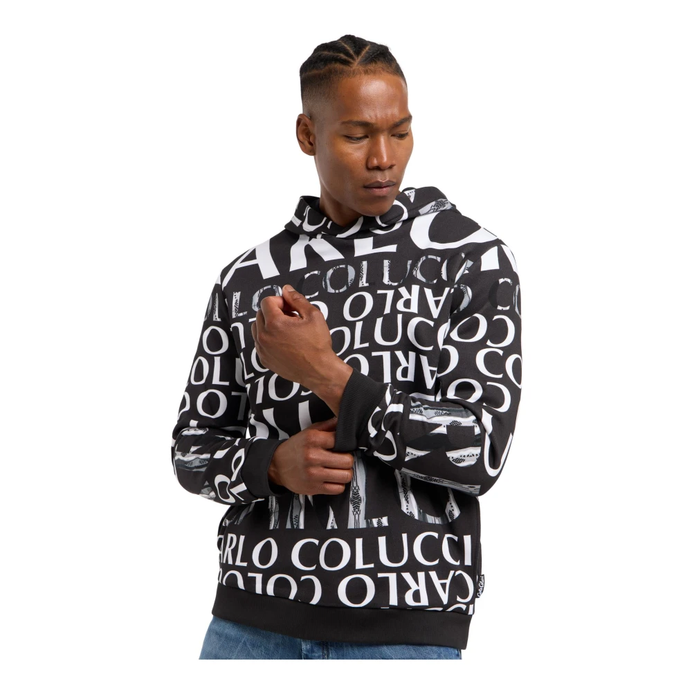 carlo colucci Urban Statement Hoodie Black Friday Black Heren