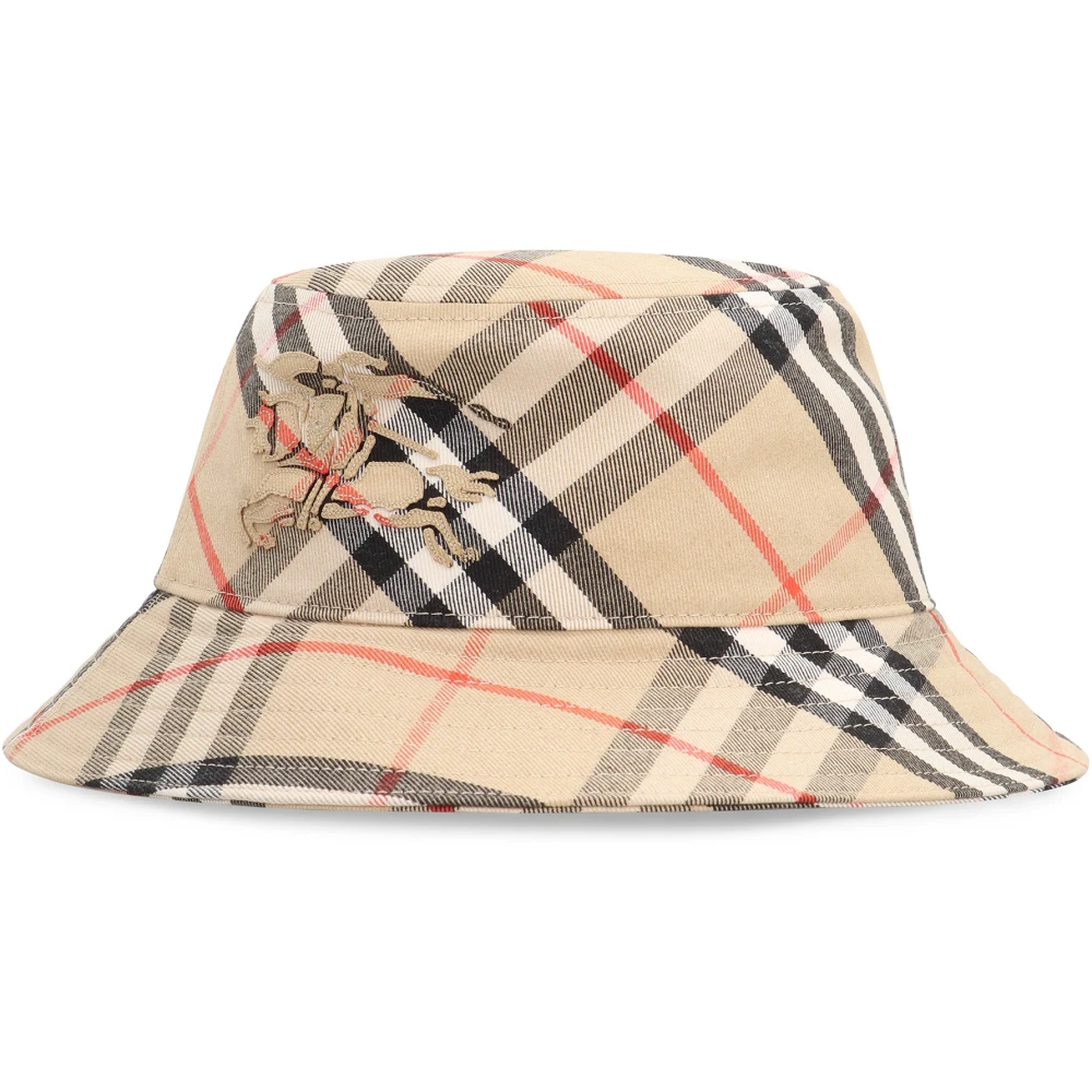 Burberry Stijlvolle Bucket Hat met Motief Beige Dames