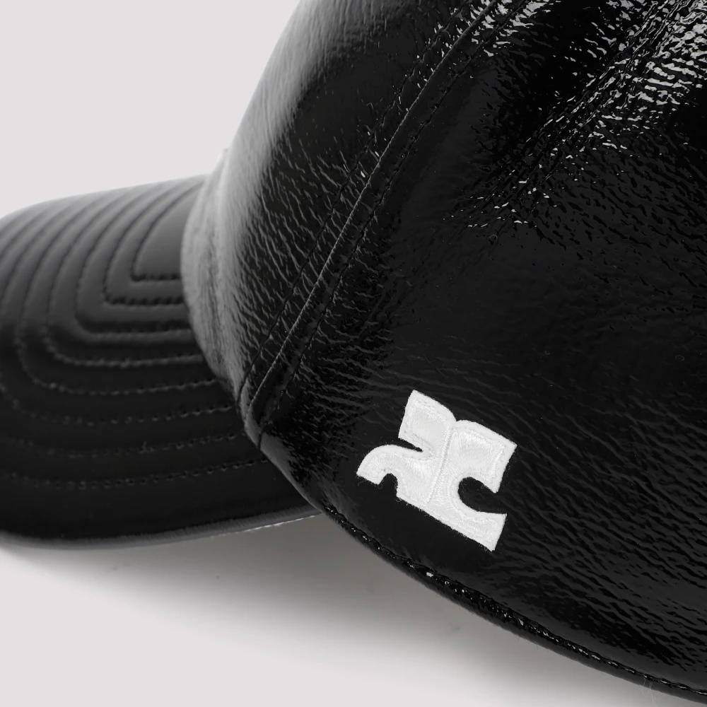 Courrèges Zwarte Vinyl Cap Dames Accessoires Black Dames