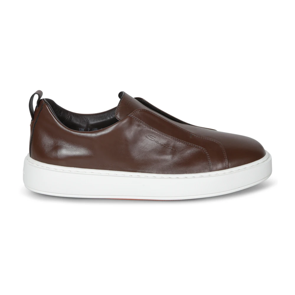 Santoni Bruna Sneakers för Män Brown, Herr