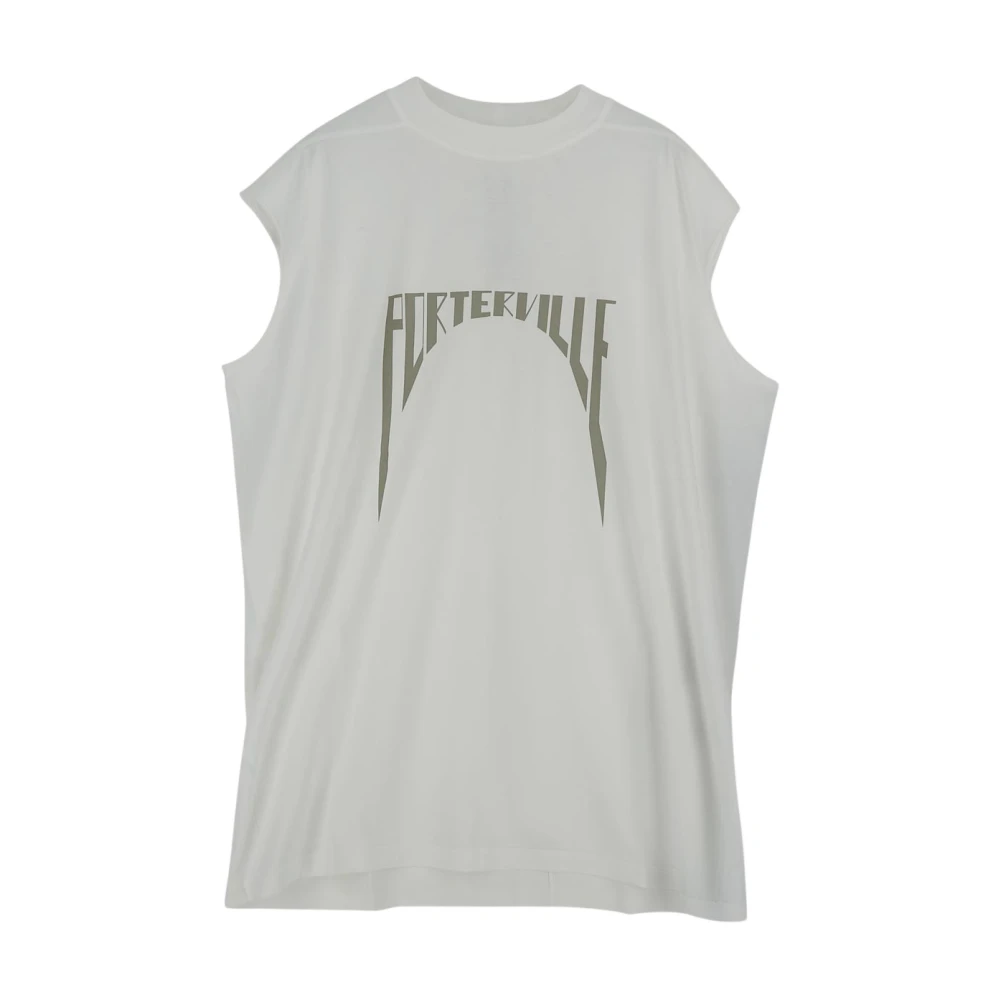 Rick Owens Katoenen Tarp T-Shirt White Heren