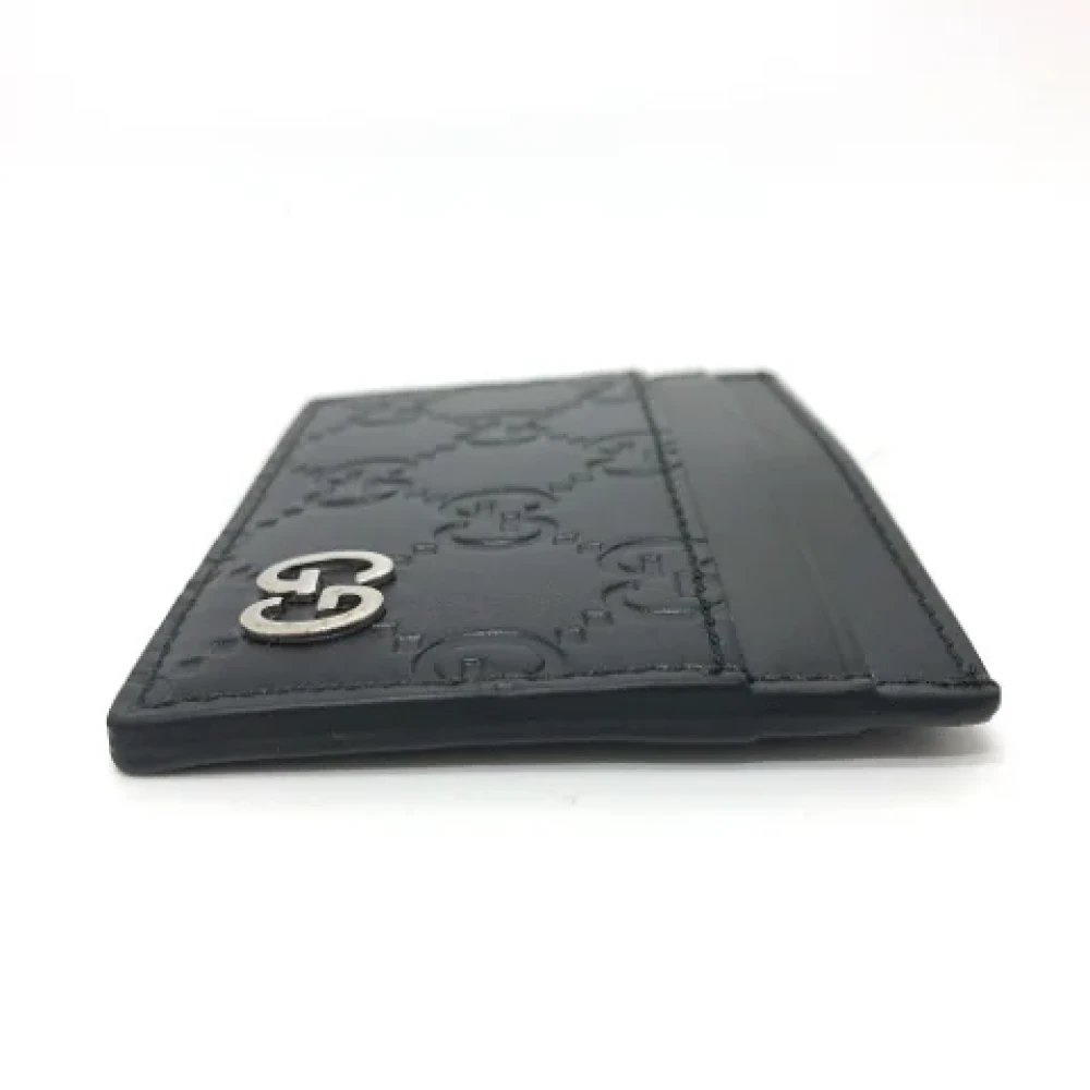 Gucci Vintage Pre-owned Leather wallets Black Heren
