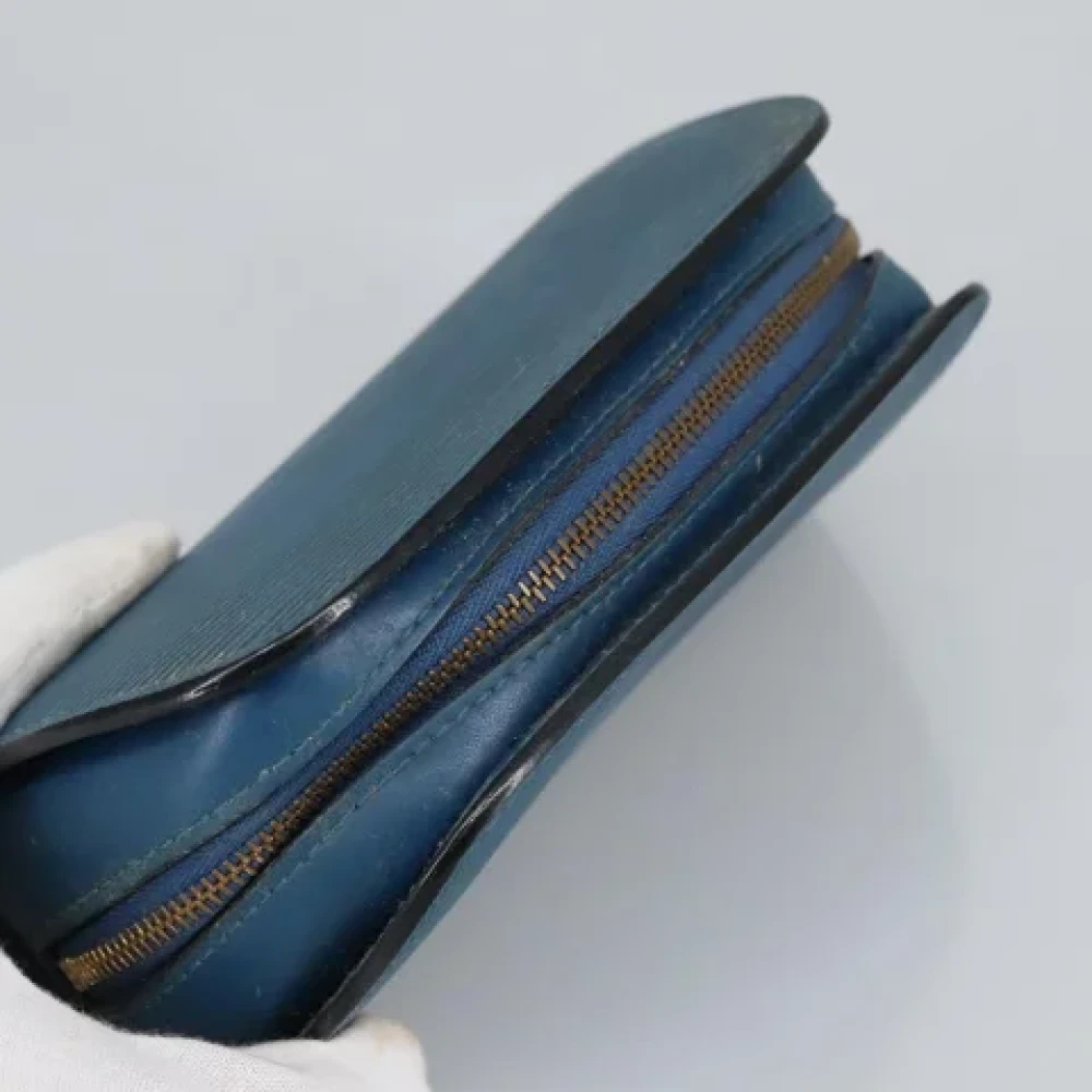 Louis Vuitton Vintage Pre-owned Leather pouches Blue Dames