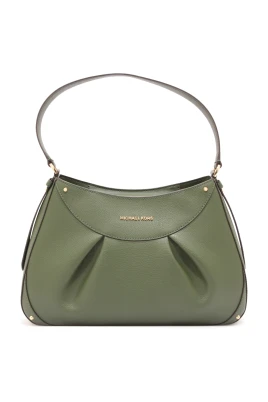 Enzo Medium Pebbled Leather Shoulder Bag