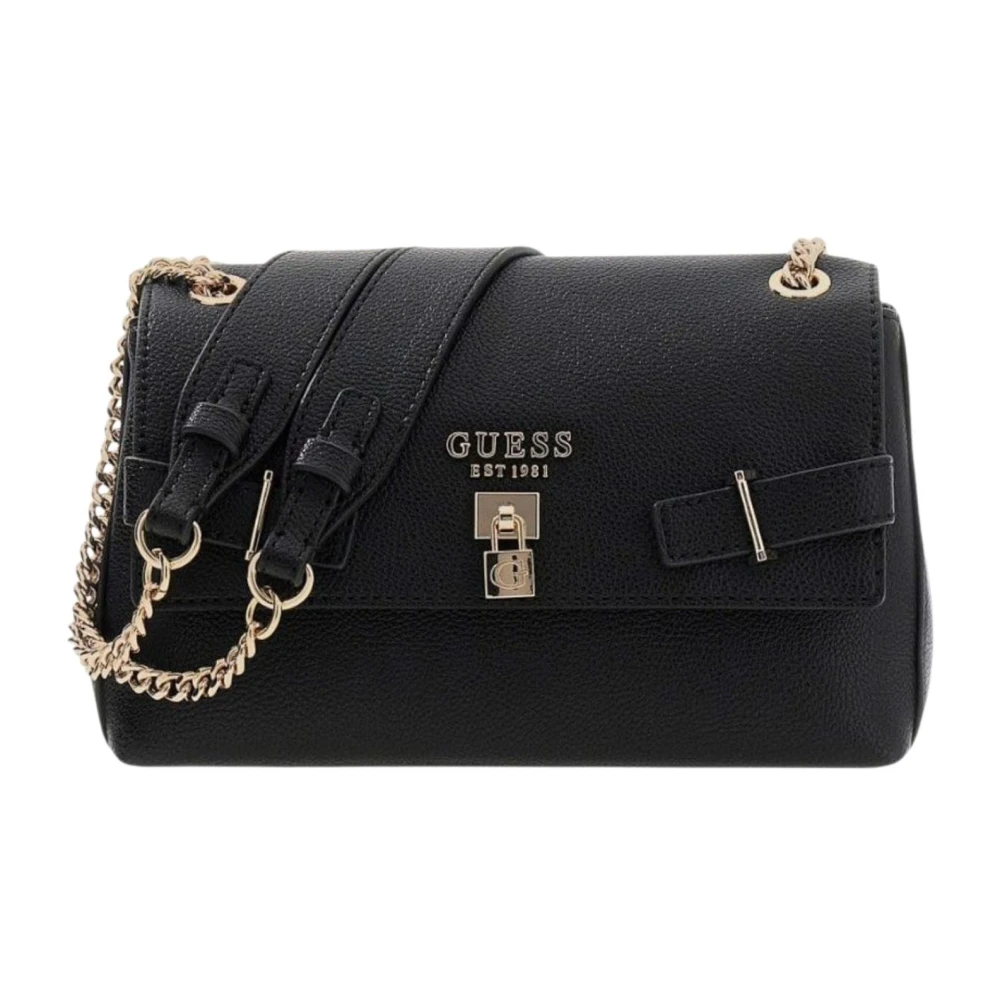 Guess Women's Black Shoulder Bags, One Size, Noelle Girlfriend Satchel