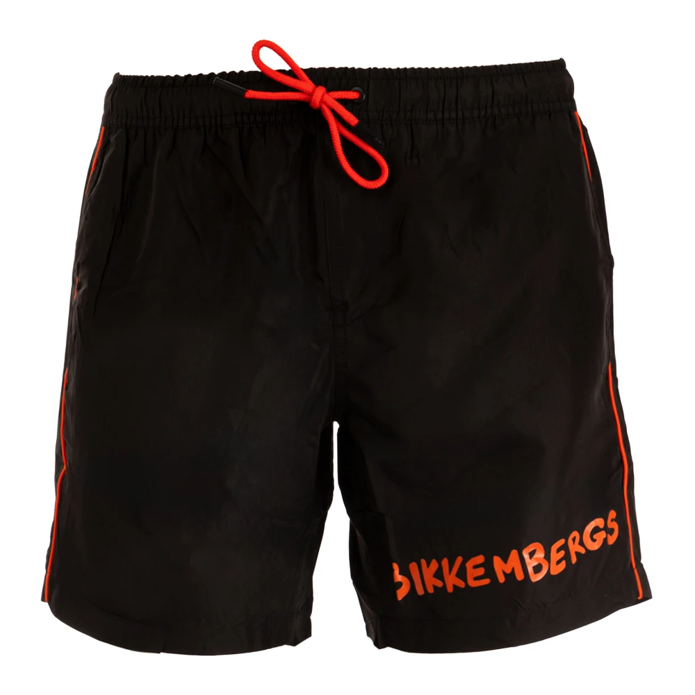 Bikkembergs Men's Black Swim Shorts Medium Boardshort - Beachwear - L - Swimwear