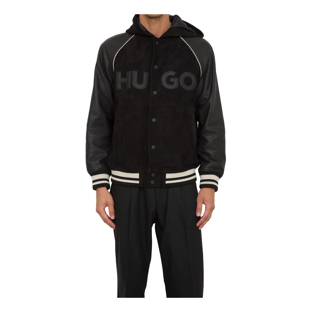 Hugo Boss Stijlvol Leer Nero Black Heren