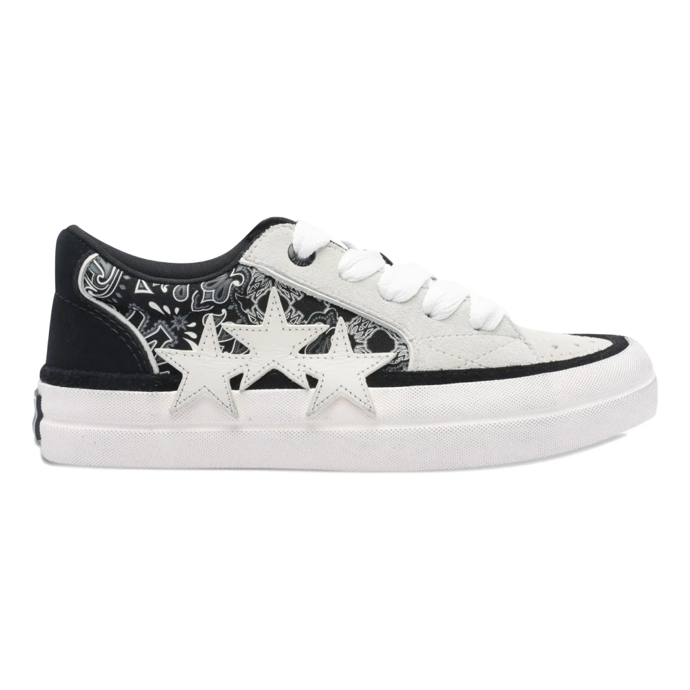 Amiri Svart Låga Lädersneakers