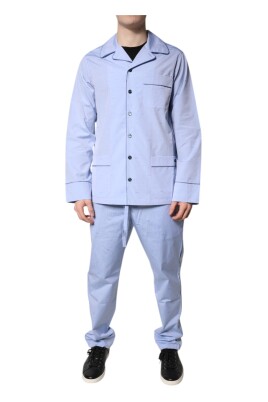 light-blue-dg-logo-cotton-pajama-set
