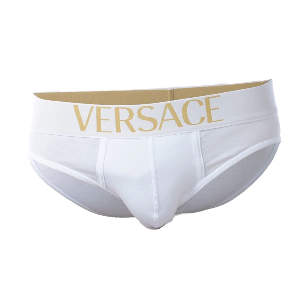 Versace Lage Logo Slip Ondergoed White Heren