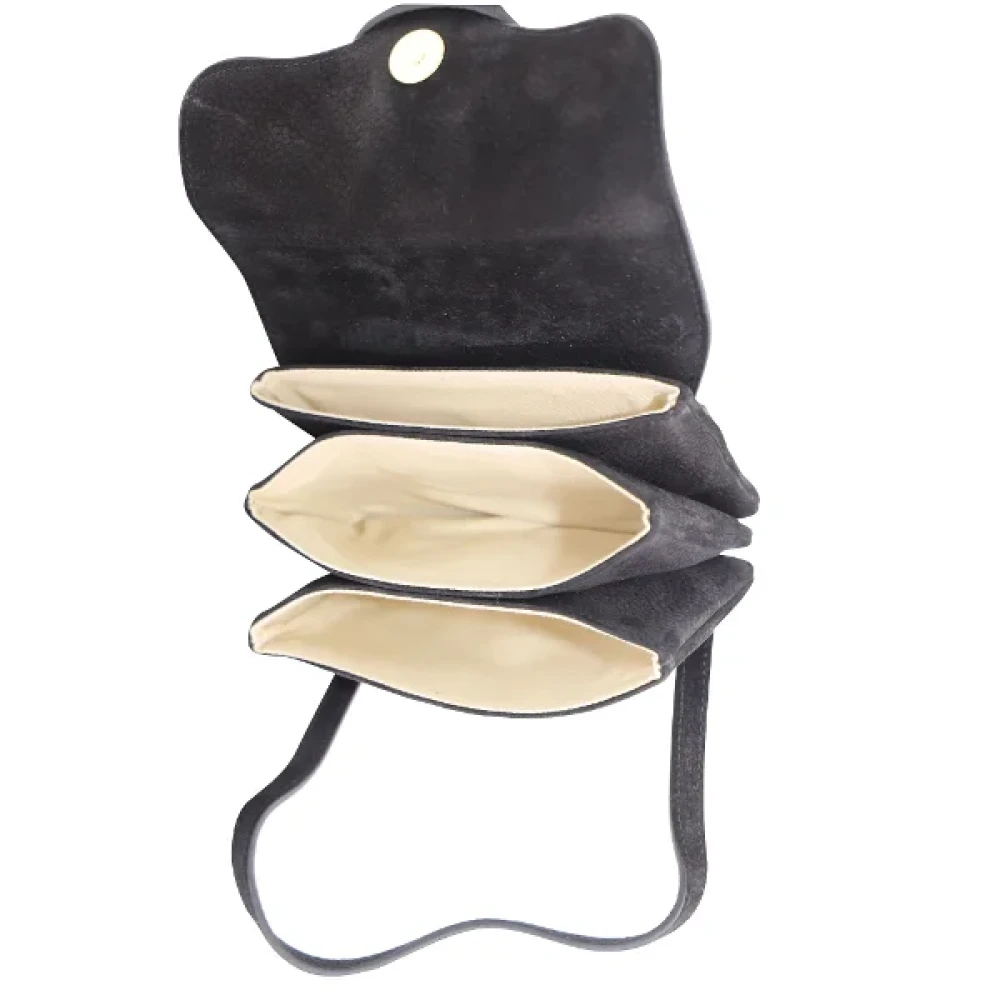 Jacquemus Pre-owned Suede handbags Black Dames