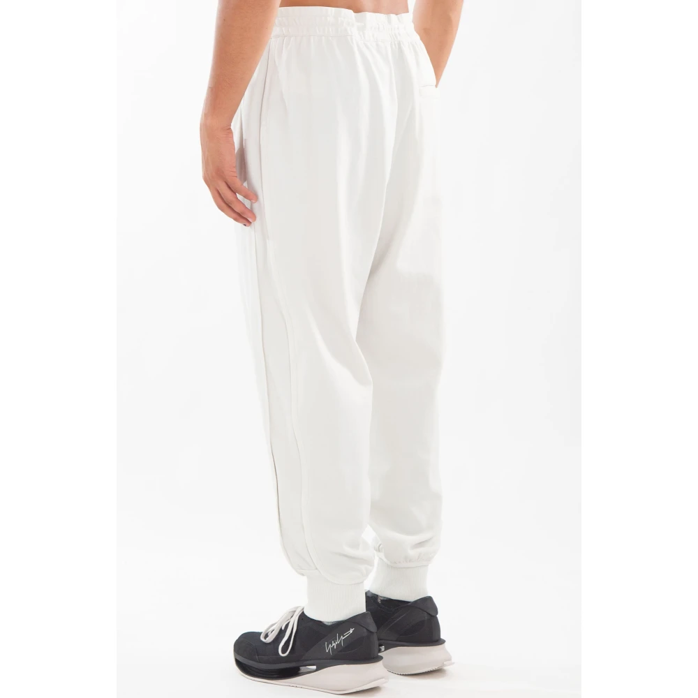 Y-3 Orbit Grey Cuffed Trackpants White Heren