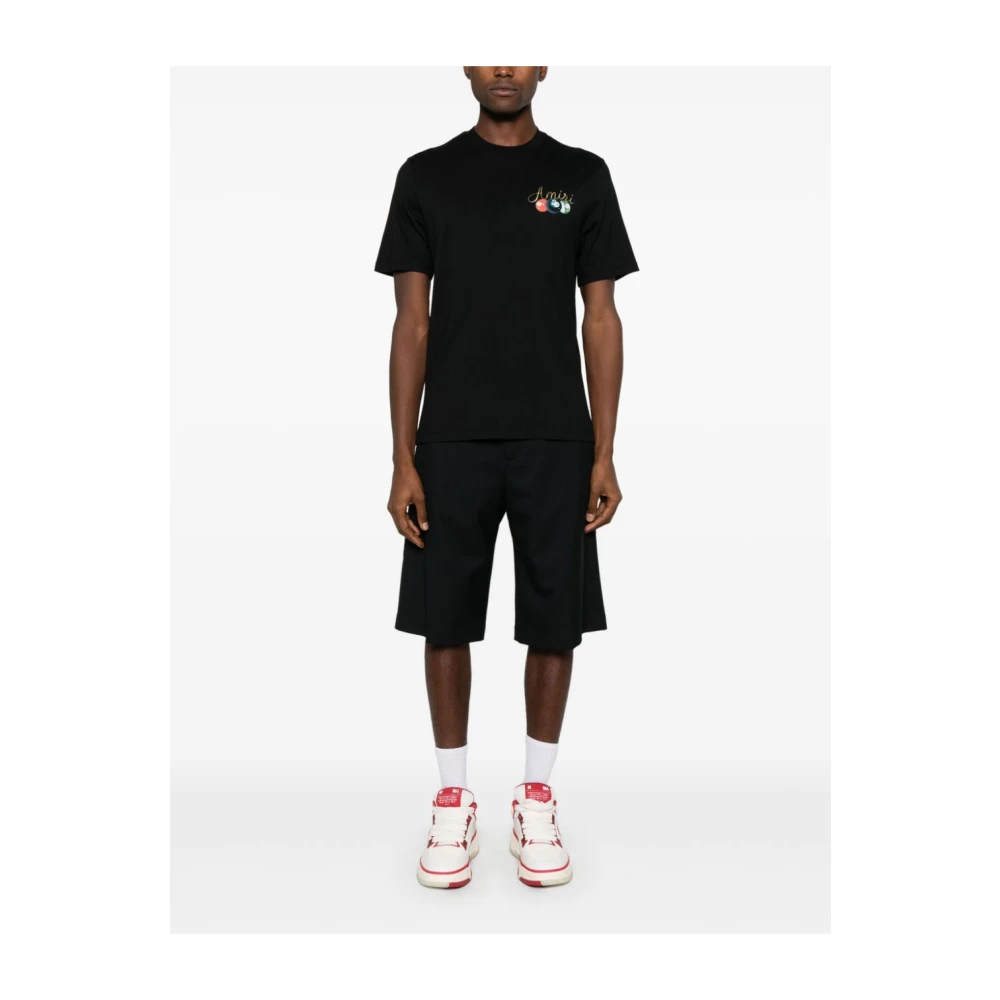 Amiri Graphic Print T-shirt van Jersey Katoen Black Heren
