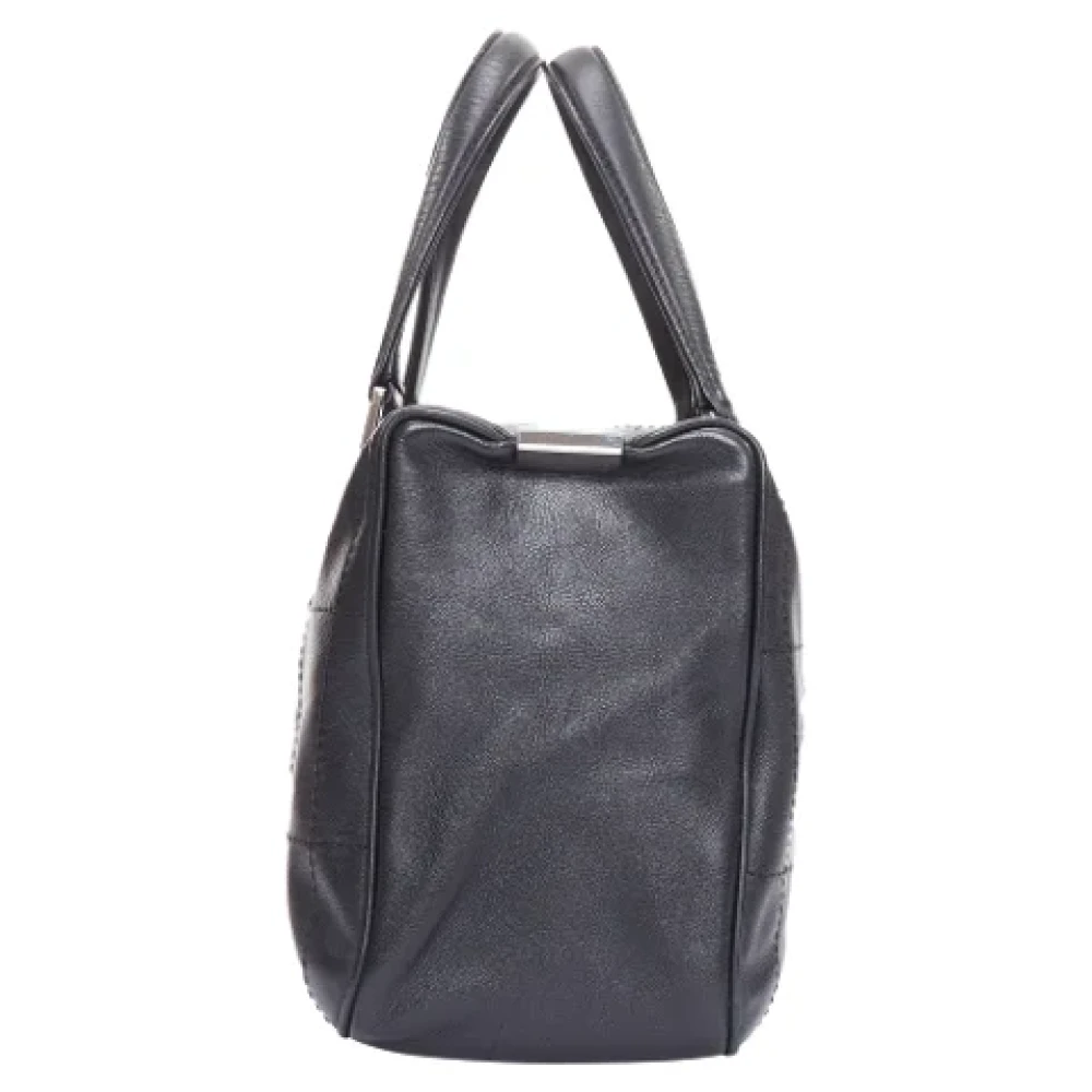 Chanel Vintage Pre-owned Leather handbags Black Dames