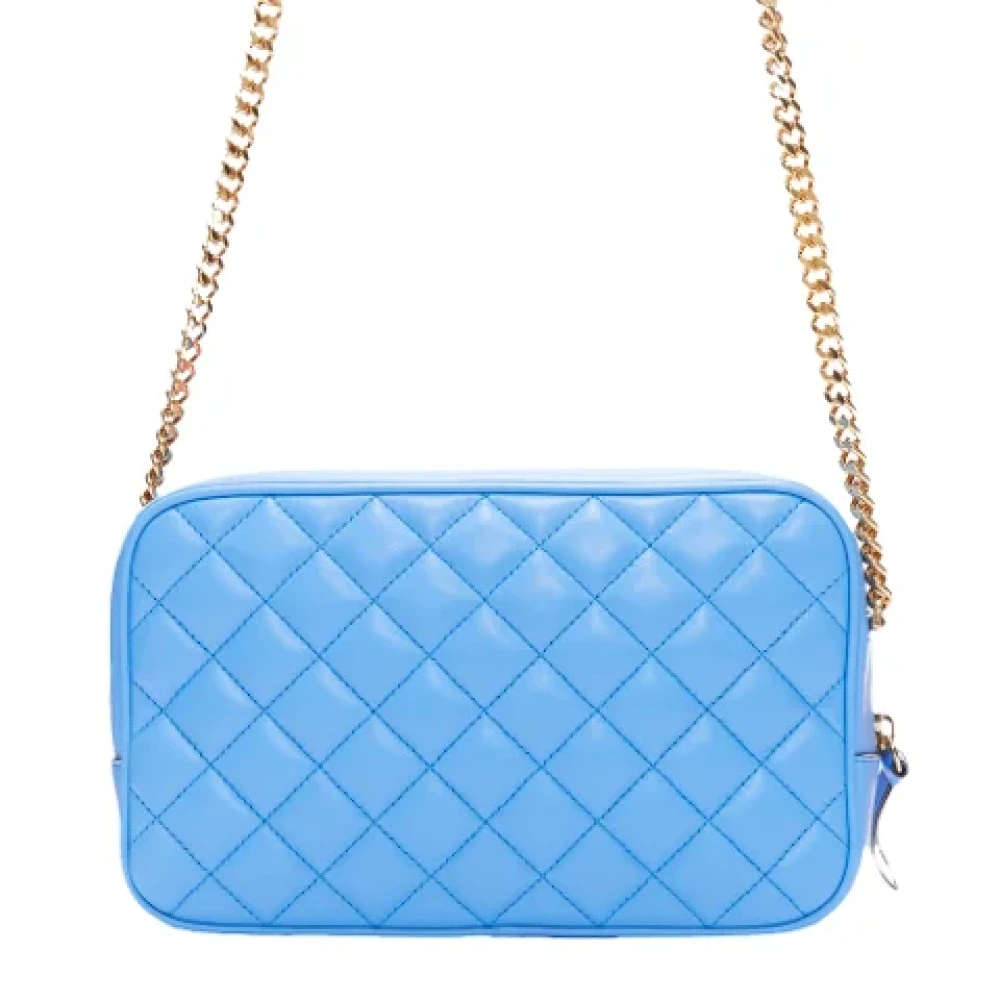 Versace Leather shoulder-bags Blue Dames