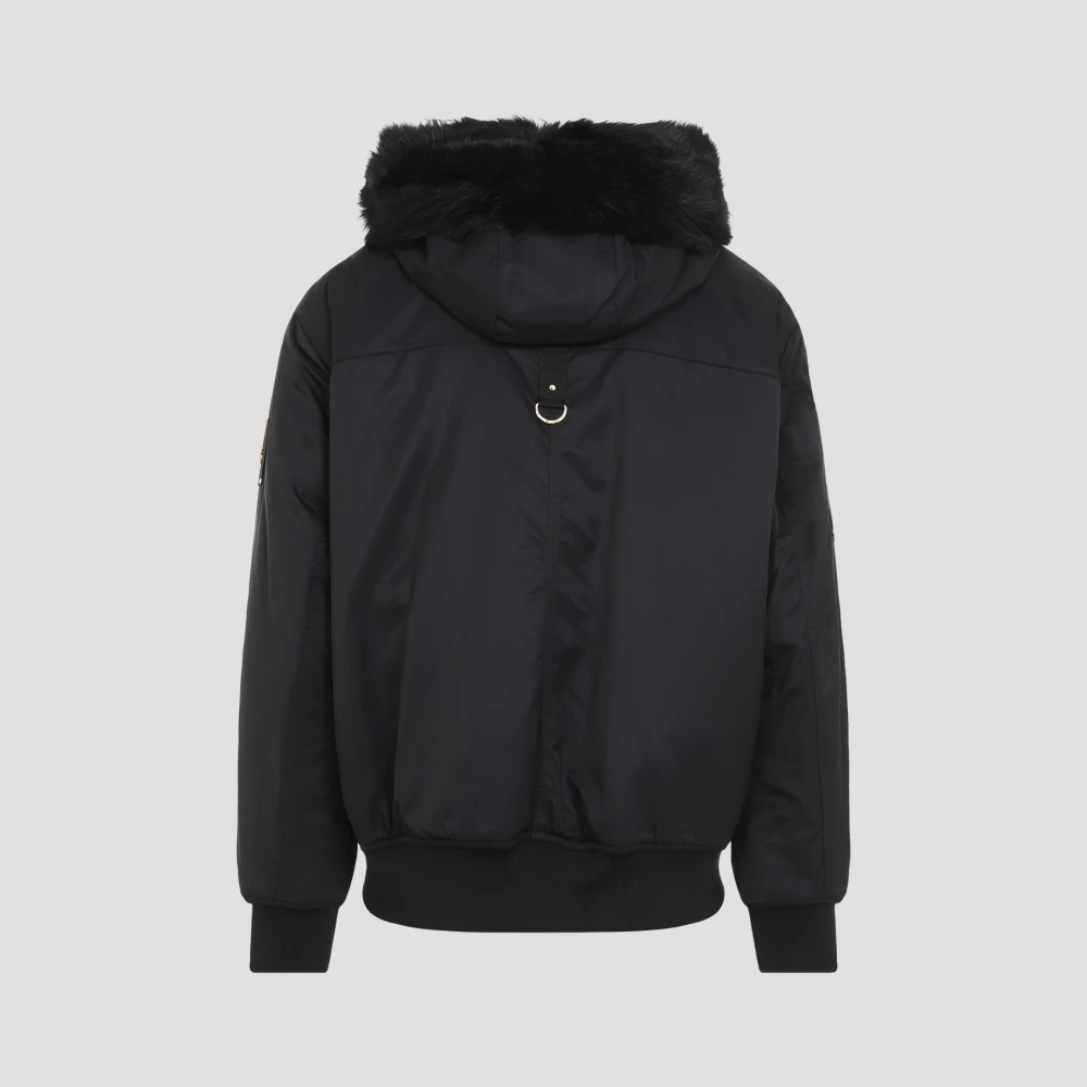 Moose Knuckles Zwarte jas voor mannen Aw24 Black Heren
