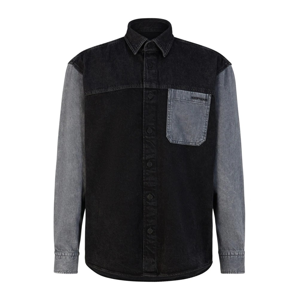 Joop! Stijlvolle denim shirt met twee tinten Black Heren