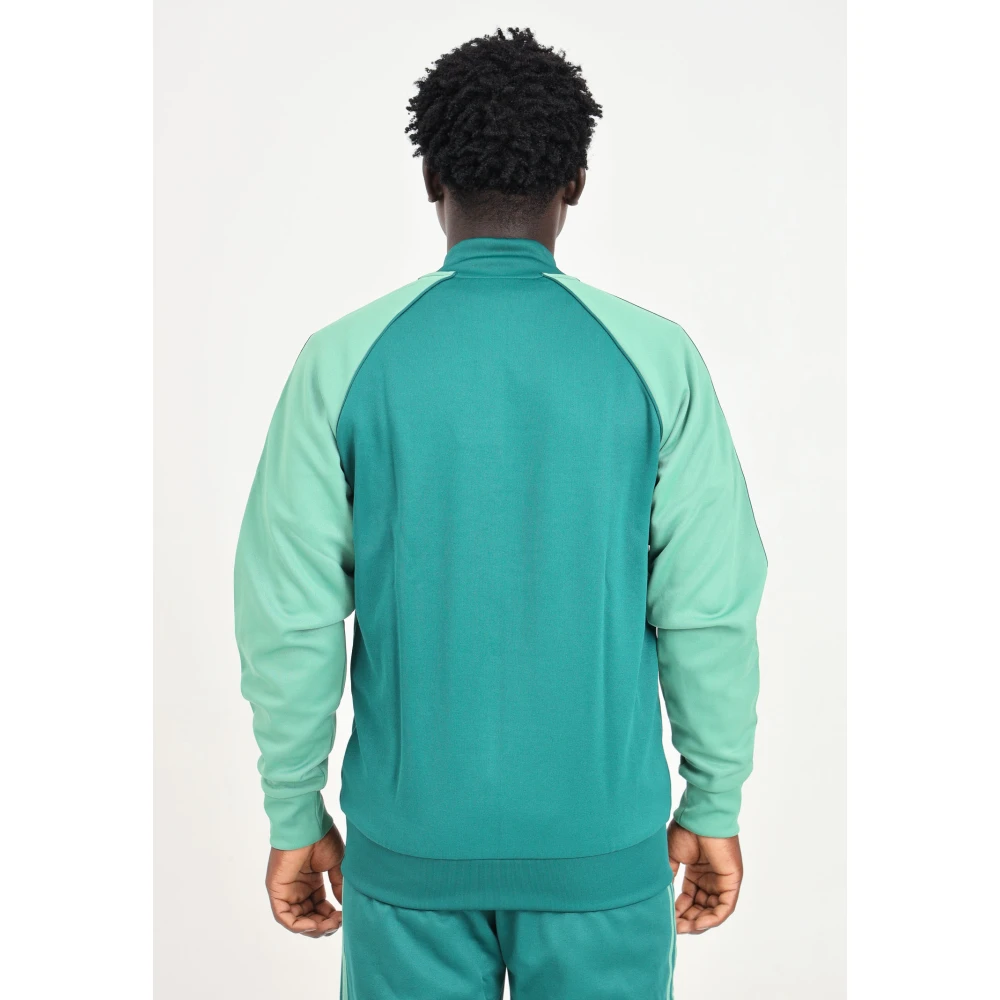adidas Originals Groene Rits Sweater Klassieke Stijl Green Heren