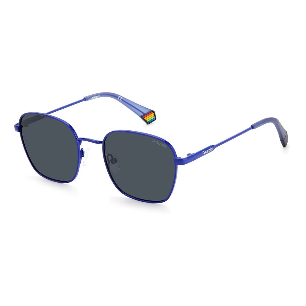Polaroid Unisex Blue Stainless Steel Sunglasses