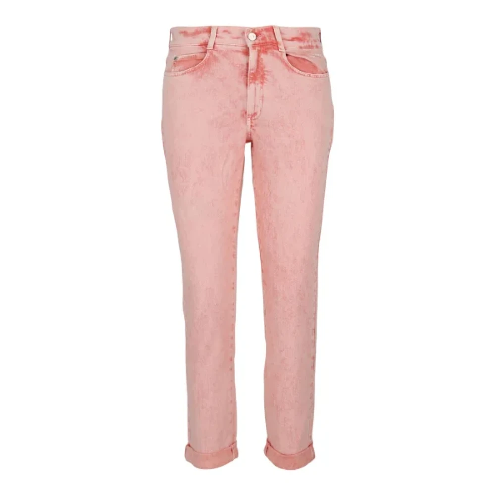 Stella Mccartney Acid Wash Slim Fit Jeans Pink Dames