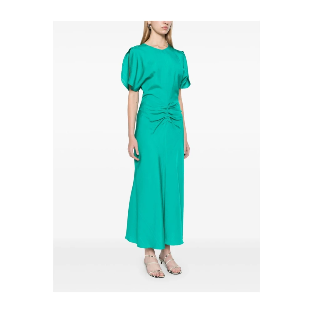 Victoria Beckham Groene Jurk met Plooien Green Dames