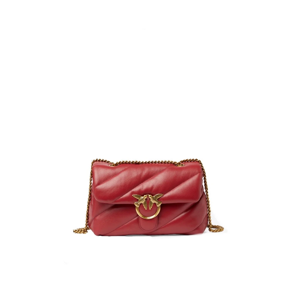 Pinko Klassieke Rode Puff Love Birds Tas Red Dames