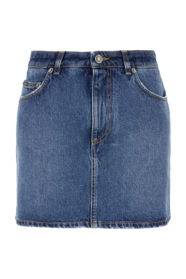 Denimkjol med spets