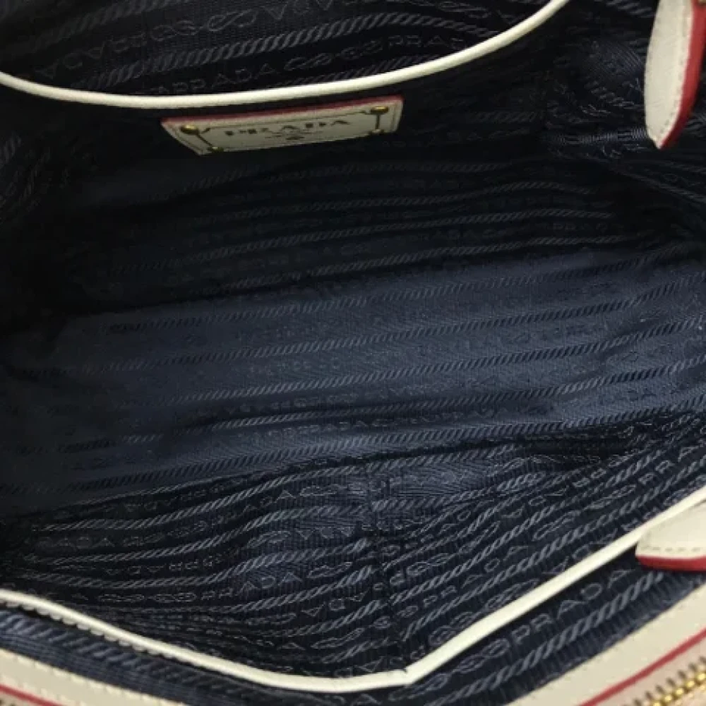 Prada Vintage Pre-owned Leather prada-bags Blue Dames