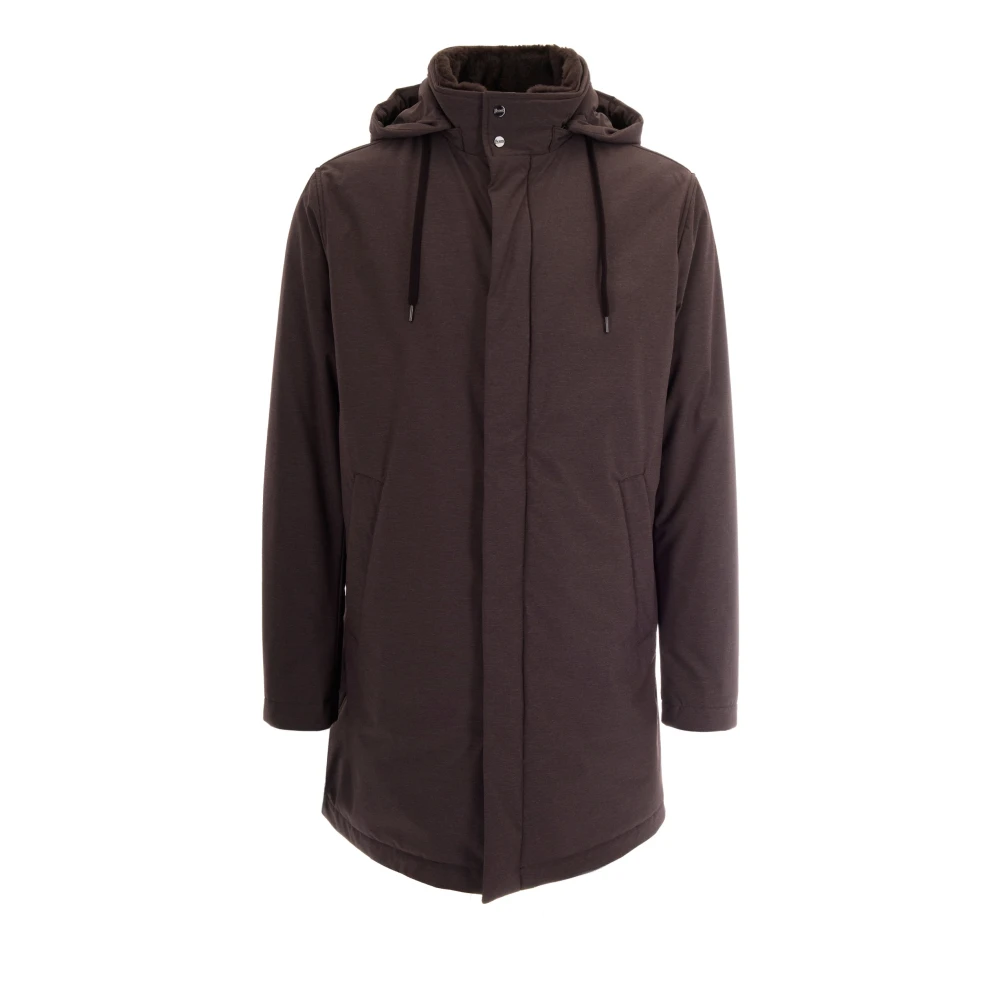 Herno Mannelijk Bruin Jassen Heren, L, Parkas