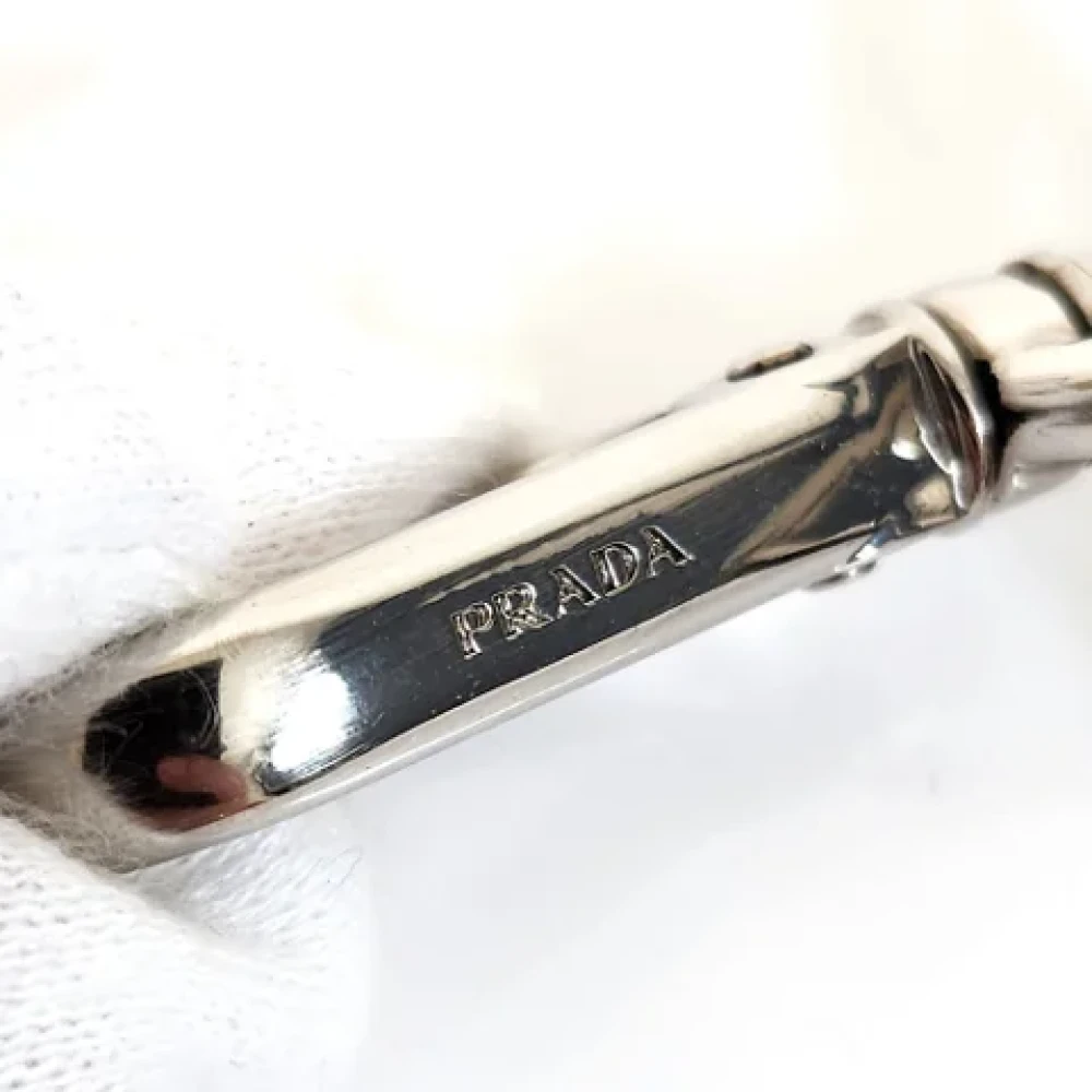 Prada Vintage Pre-owned Fabric key-holders Black Dames