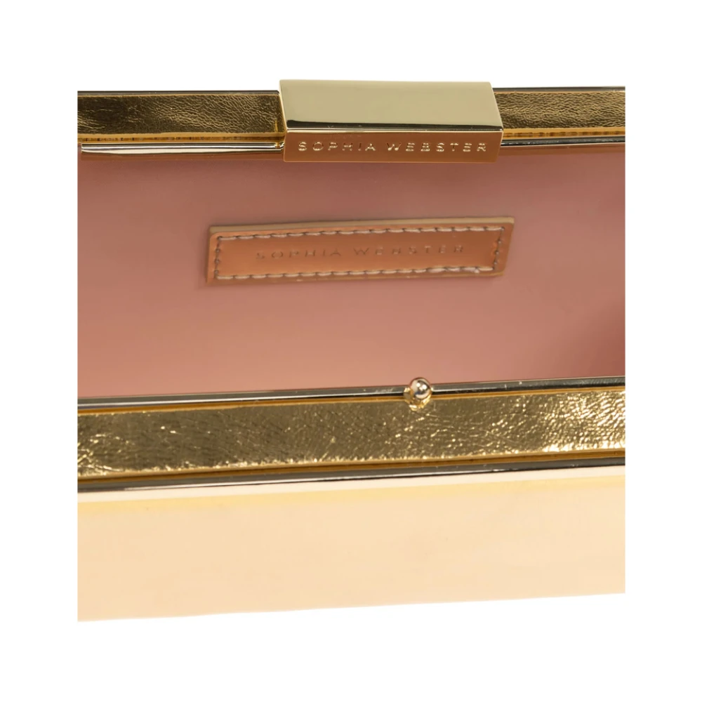 Sophia Webster Elegante Gouden Clasp Schoudertas Yellow Dames