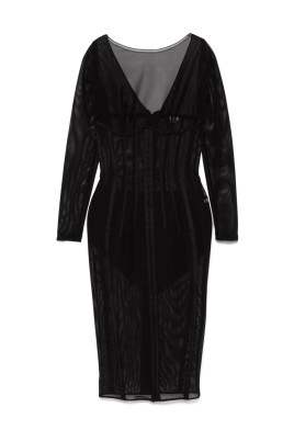 robe-midi-manches-longues-et-dos-en-v