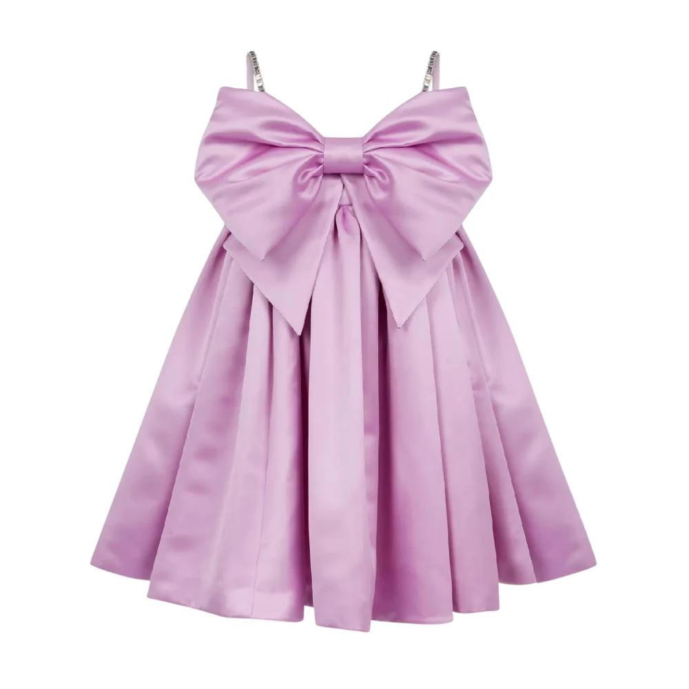Nina Ricci Roze Strik Jurk Purple Dames