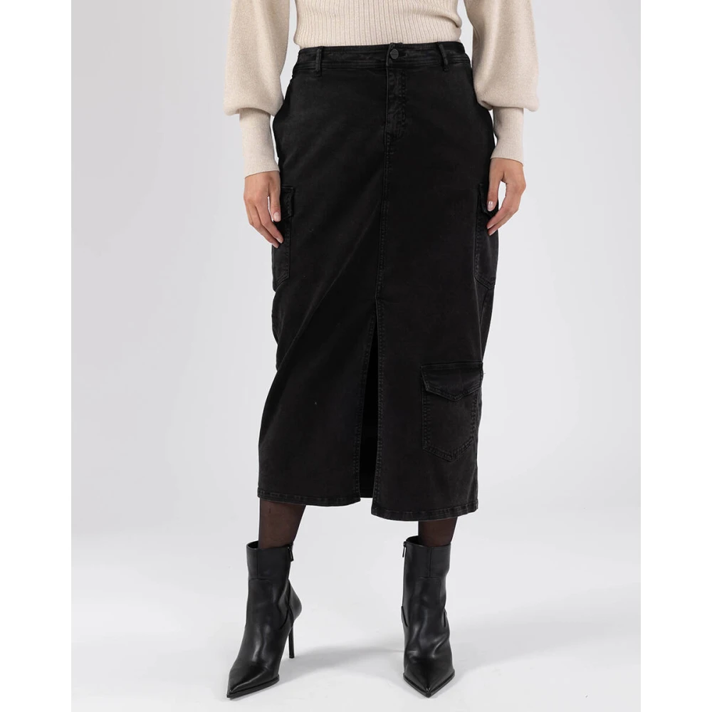 Nukus Bursa Rok Fw24071 Black Dames