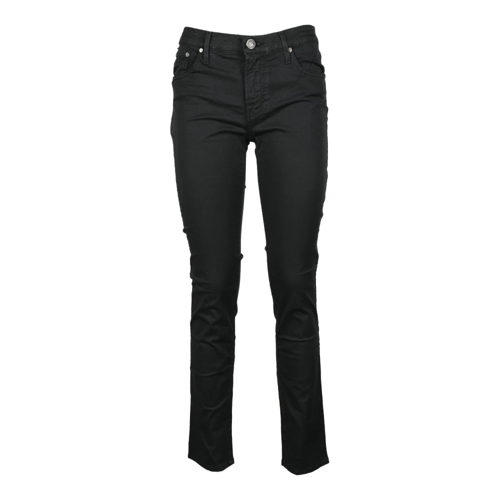 Jacob Cohën Katoen Elastaan Jeans Black Dames