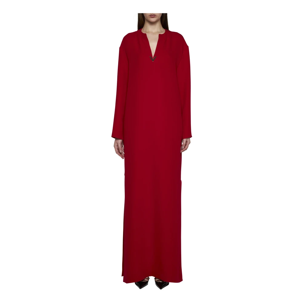 Valentino Rode Elegante Jurken Red Dames