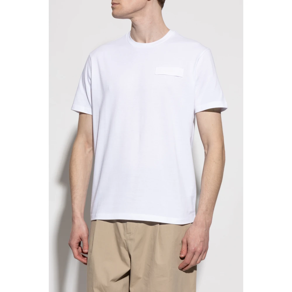PAUL & SHARK T-shirt met logopatch White Heren