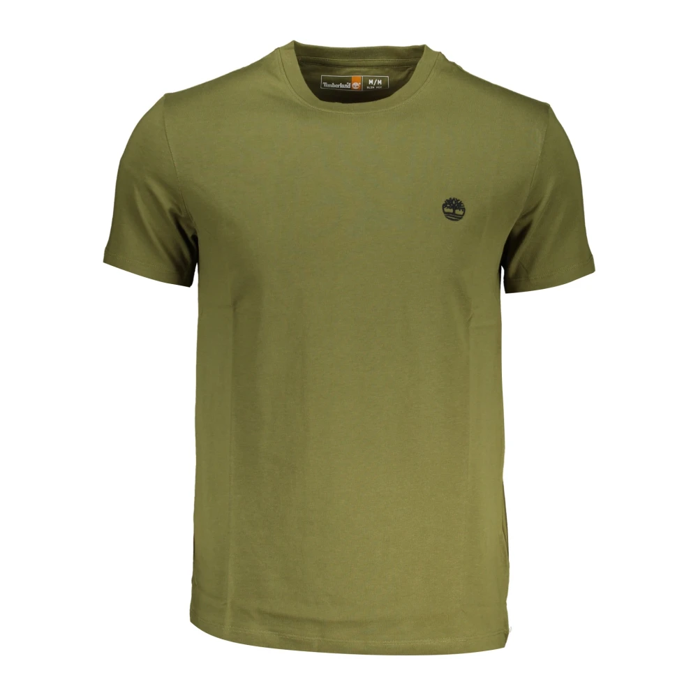 Timberland Korte Mouw Slim Fit Geborduurd T-shirt Green Heren