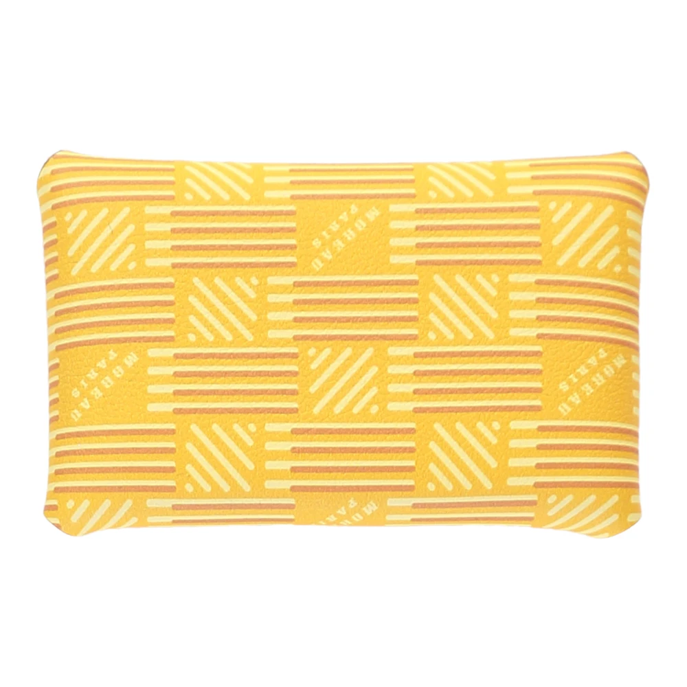 Moreau Paris Logo Detail Leren Kaarthouder Yellow Dames