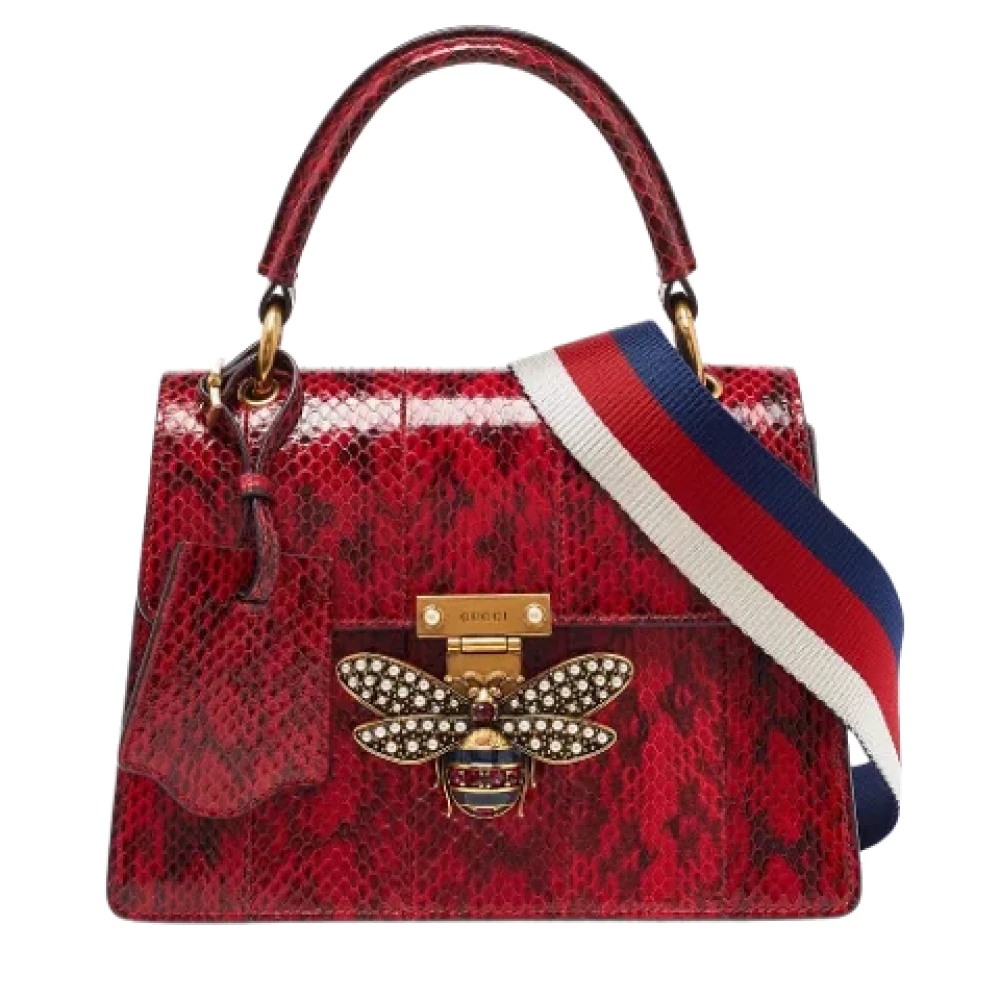 Gucci Vintage Pre-owned Fabric handbags Red Dames