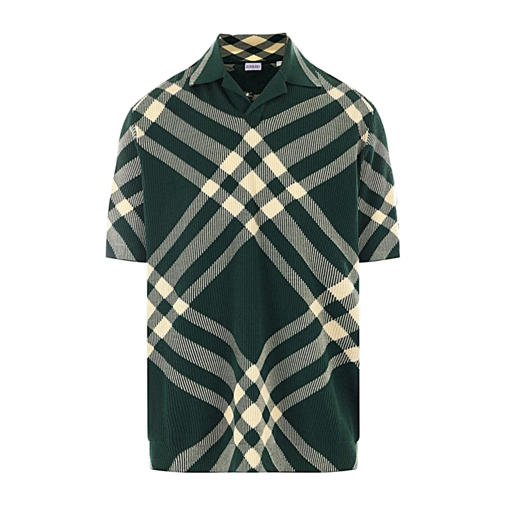 Burberry Stijlvolle Polo Shirt voor Mannen Green Heren