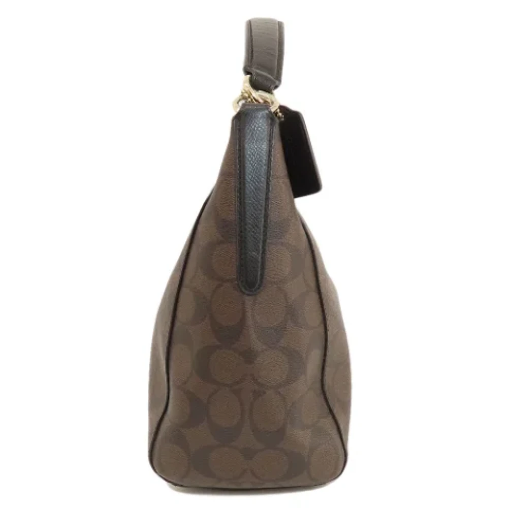 Coach Pre-owned Plastic shoulder-bags Brown Dames