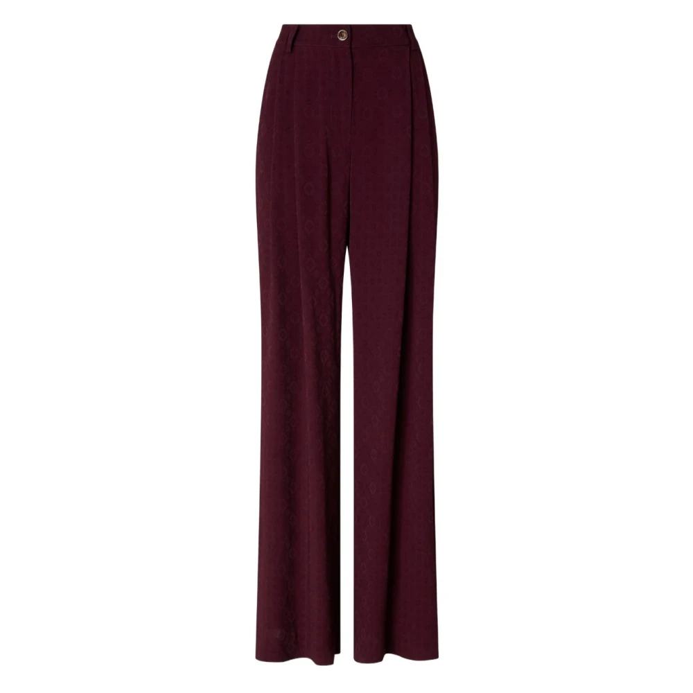 Pinko Women's Red Ruth Straight Trousers - Straight Trousers - Xs - Trousers