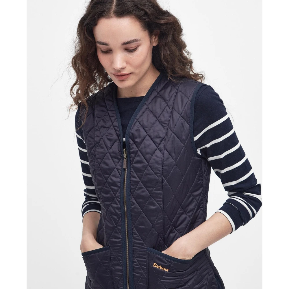 Barbour Betty Fleece Gevoerd Vest Blue Dames